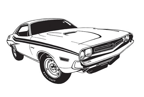 Muscle Car Drawings In Pencil - ClipArt Best