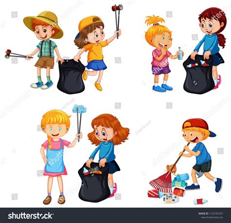 Kids Cleaning Clipart Photos, Images and Pictures