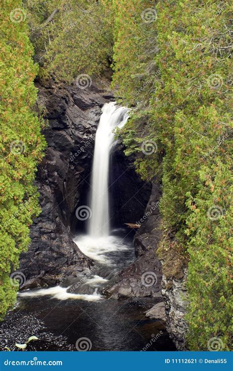 Waterfall on Brule river stock image. Image of outdoors - 11112621