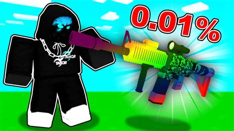 Only 0.01% players have these weapons in Roblox.. - YouTube