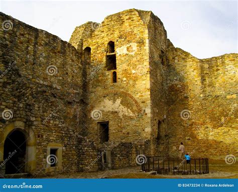 Cetatea Neamtului Rocks Fort Fortress Moldova Stock Photo - Image of ...