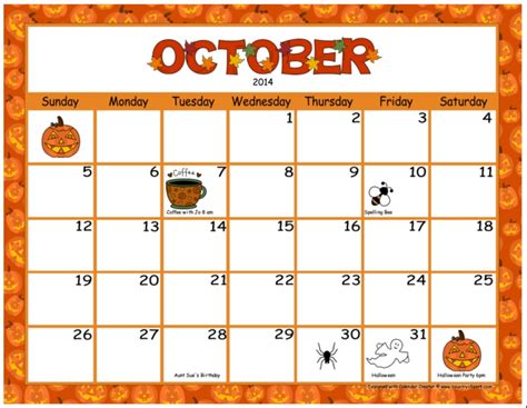 october calendar clipart 10 free Cliparts | Download images on ...