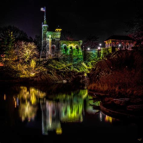 Belvedere Castle At Night Photograph by Chris Lord - Pixels