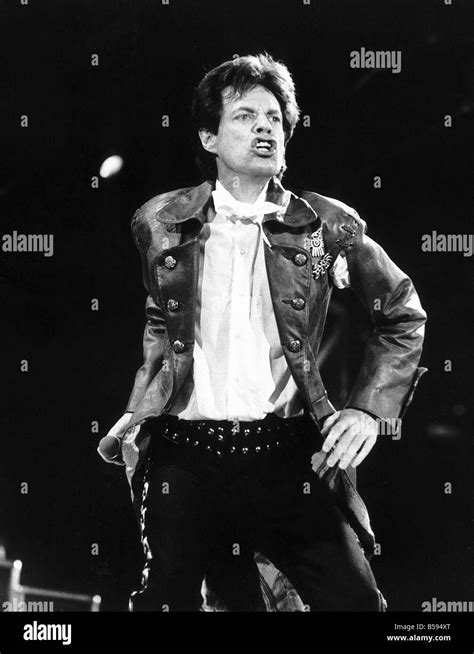 Mick jagger 1989 Black and White Stock Photos & Images - Alamy