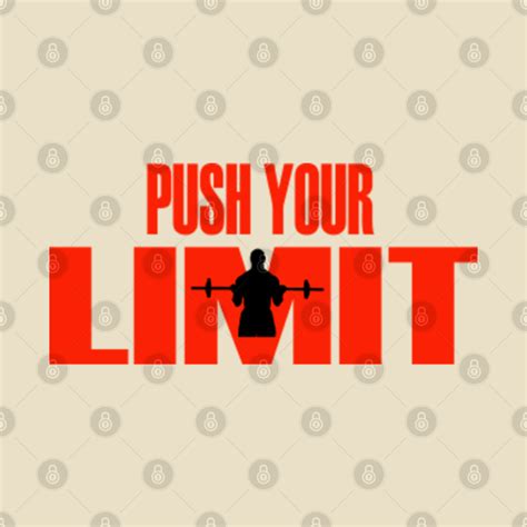 Push your limit - Gym Bodybuilding Motivation - T-Shirt | TeePublic