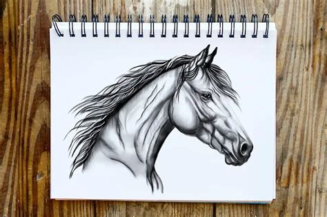 Horse Head Drawing In Pencil