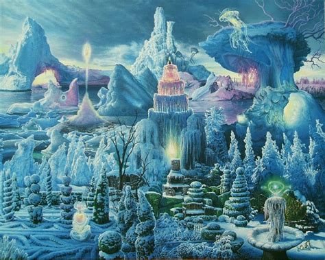 Luminous Ice Phenomena in the Park – James-McCarthy | Fantasy paintings ...