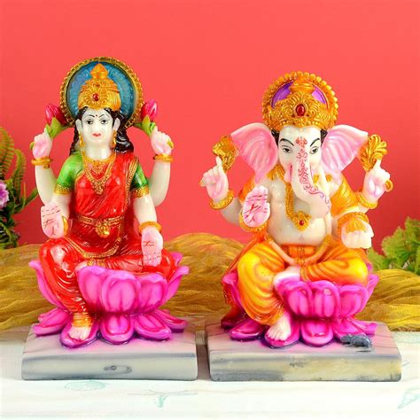 Laxmi Ganesh Sitting Idol | Birthday Gifts for Mother