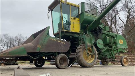 JOHN DEERE 45 COMBINE RUNNING CORN (2021) - YouTube