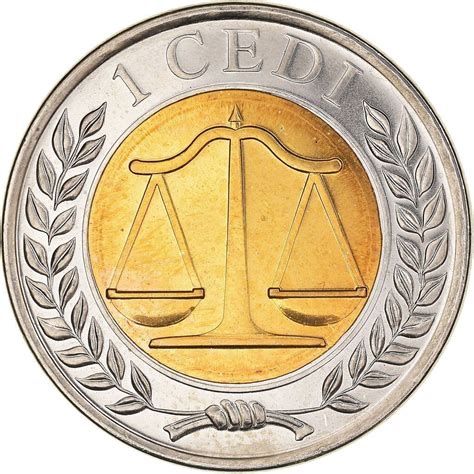 Ghana 1 Cedi Coin | Scales of Justice | KM42 | 2007 | eBay