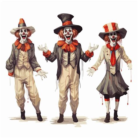 Premium Vector | Halloween clown rendered in haunting vector ai generation