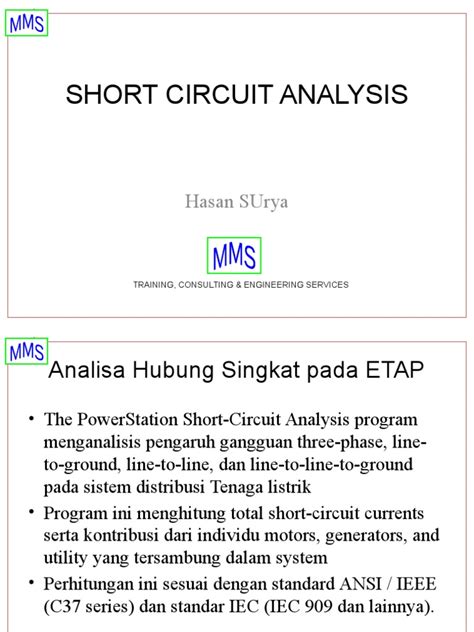 07 - Short Circuit Analysis | PDF