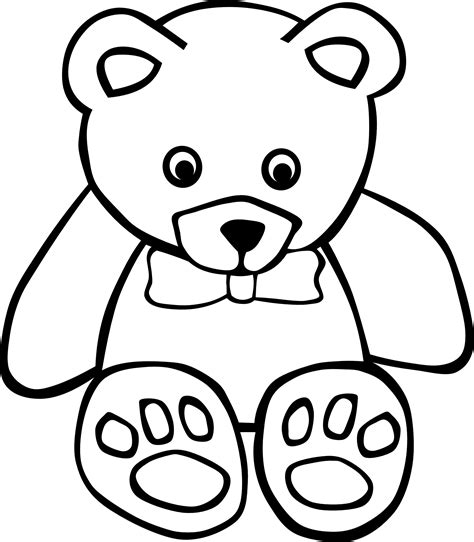 Free Printable Teddy Bear Coloring Pages For Kids