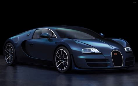 Dark blue Bugatti Veyron front side view wallpaper - Car wallpapers ...