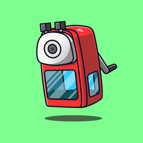 Pencil sharpener cartoon icon illustration 7621699 Vector Art at Vecteezy