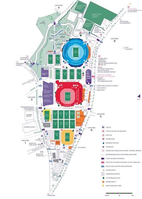 Map of Wimbledon | Wimbledon tennis, Wimbledon, Wimbledon 2011