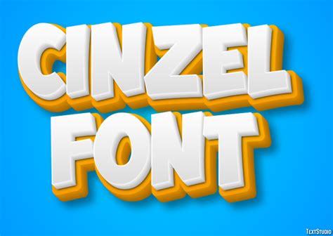 Cinzel Font Text Effect and Logo Design Font