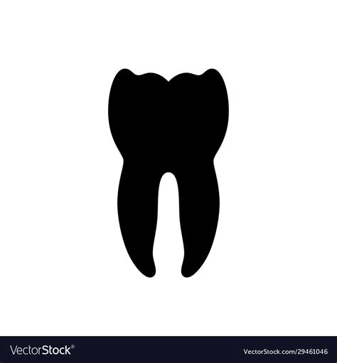 Isolated tooth Royalty Free Vector Image - VectorStock