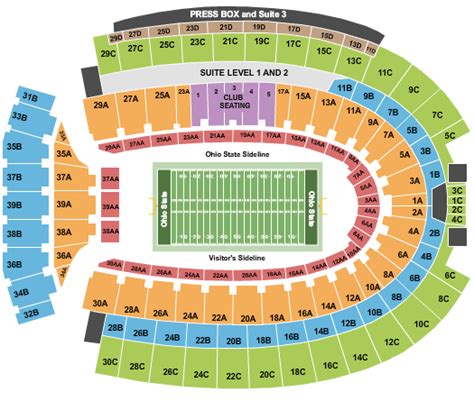 Ohio State Stadium Seating Map | Two Birds Home