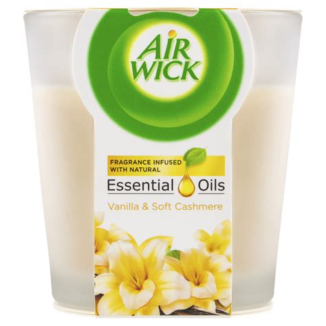 Air Wick Essential Oils Candle Vanilla & Soft Cashmere