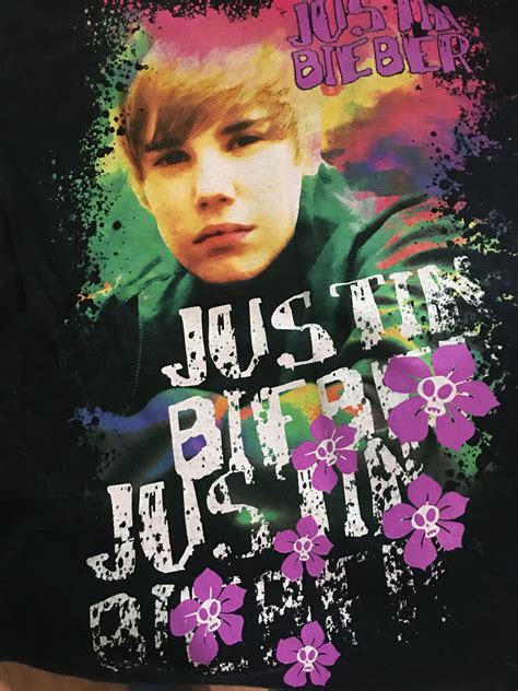 Justin Bieber 2010 My World Concert Tour T-Shirt S Ad… - Gem