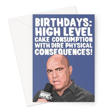 Joe Rogan Birthday Card | Strictly Shades of Red | Greeting card design ...