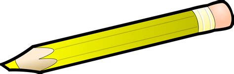 yellow pencil clipart - Clip Art Library