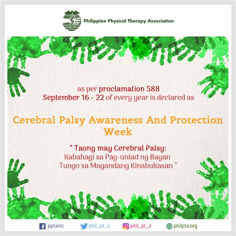 Cerebral Palsy Awareness and Protection Week 2019