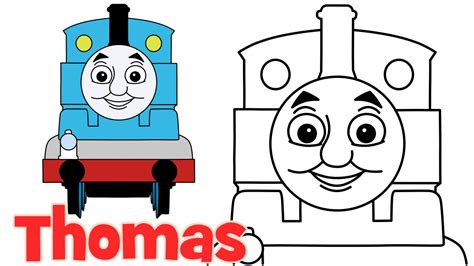 How to draw Thomas from Thomas and Friends step by step easy drawing ...