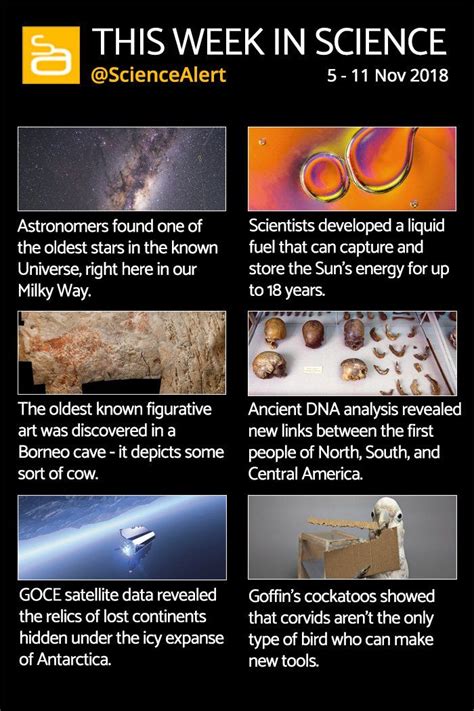 this week in science 5 11 Nov | Interesting science facts, Cool science ...