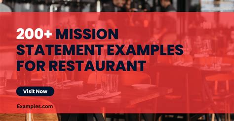 Mission Statement for Restaurant - 49+ Examples, PDF