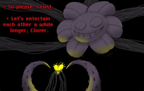 Omega Flowey and Clover (Undertale Yellow) by Chibipie-Kagane on DeviantArt