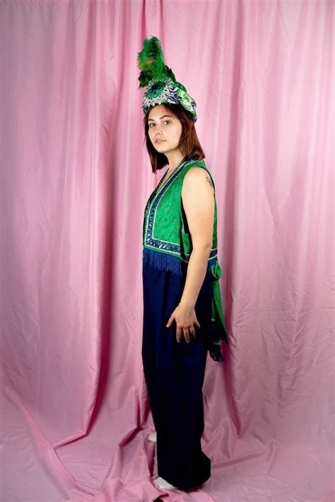 Green/blue genie costume - Gem