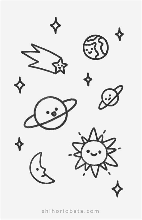 20 Easy Outer Space Drawing Ideas