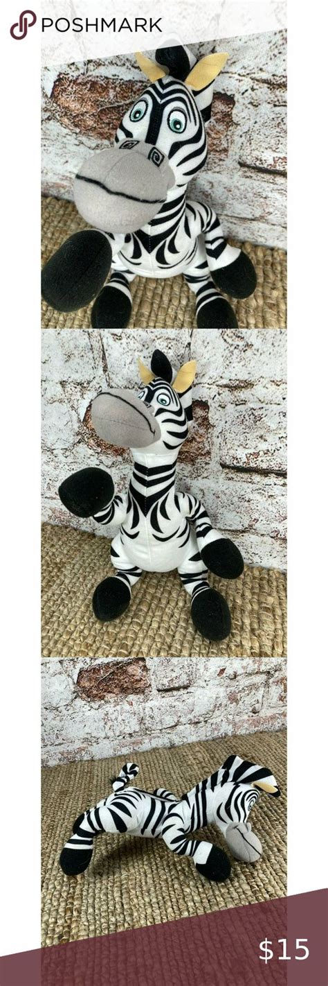 RARE MADAGASCAR PLUSH 12” TALKING MARTY THE ZEBRA Marty, Zebras ...