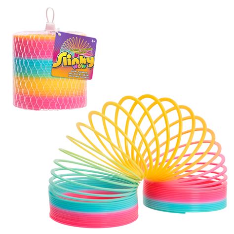 Slinky the Original Walking Spring Toy, Plastic Rainbow Giant Slinky ...