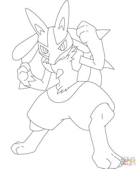 28+ Pokemon Lucario Coloring Pages - GregoryKathy