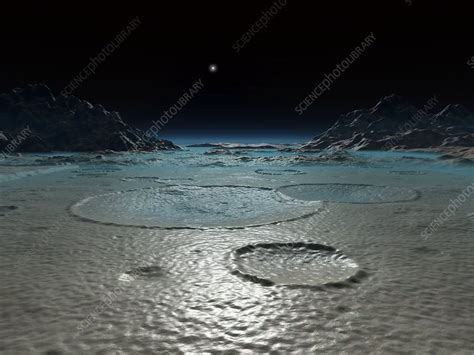 Triton's surface, artwork - Stock Image - C006/8777 - Science Photo Library