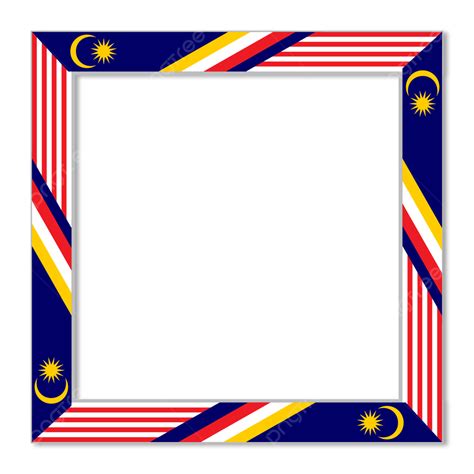 Warna Bingkai Bendera Malaysia, Malaysia, Foto Kotak Foto, Kemerdekaan ...