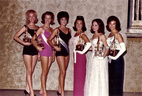 Preliminary swimsuit and talent winners at the 1965 Miss America ...