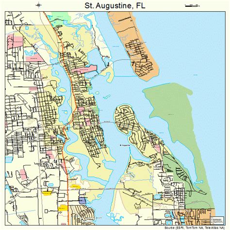 St. Augustine Florida Street Map 1262500