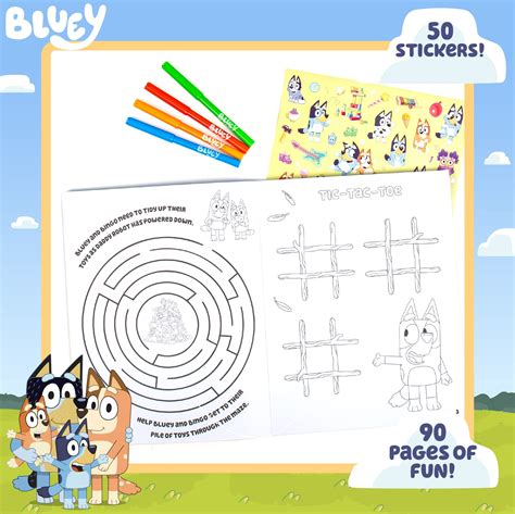 Buy Bluey Coloring & Activity Book, Bluey Sticker Book, Great for at ...