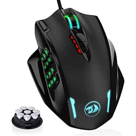 Redragon Gaming Mice M908 Impact RGB LED MMO Mouse With Side Buttons ...