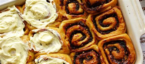 Sweet potato cinnamon scrolls with cream cheese frosting