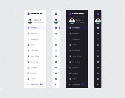 Sidebar Navigation for Dashboard | Behance :: Behance