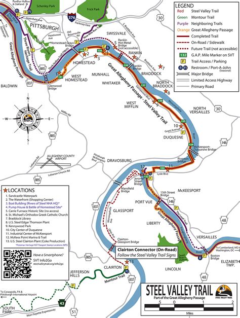 Great Allegheny Passage – Pittsburgh (Southside), PA to McKeesport, PA