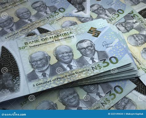 Namibian Money. Namibian Dollar Banknotes. 30 NAD Dollars Bills Stock ...