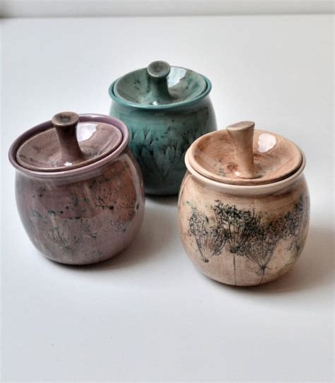 Ceramic Sugar Bowls With Wild Flower Print - Etsy