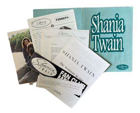 Vintage Shania Twain Fan Club Member Merchandise Defunct Fan Club Swag ...