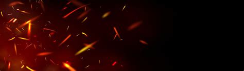 Red fire sparks overlay effect on black background 16265548 Vector Art ...